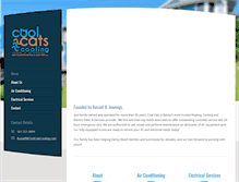 Tablet Screenshot of coolcatscooling.com